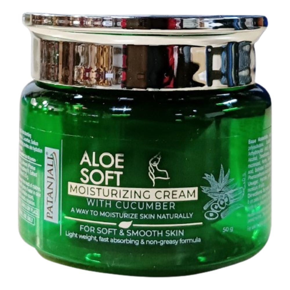 Patanjali Aloevera Moisturizing Cream | Ayurvedic Aloe Vera Cream for Deep Hydration & Glowing Skin