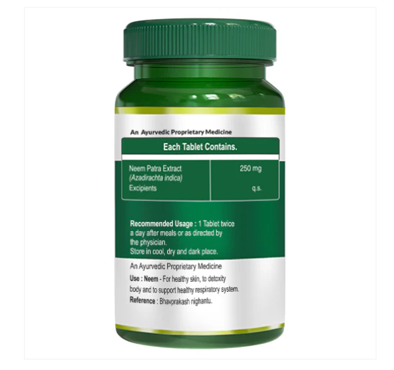 Pure Nutrition Neem Tablets | Swadesiicart