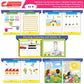 Cardinal Books Preschool Learning Junior KG (LKG) Kit C Set of 16| Ages 4-5 Years| Alphabet| Number| Rhymes and Stories| Phonic| Hindi Varnmala - Swadesiicart