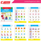 Cardinal Fun Learning Nursery Activity Books Set of 6|Number| Rhymes & Story| Phonic| English & Maths| Colouring Book for Kids Ages 3-4 Years