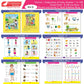 Cardinal Books Preschool Learning Senior KG (UKG) Kit D Set of 16| Cursive Alphabet| Number|Rhymes and Stories| Phonic|Ages 5-6 Years + - Swadesiicart