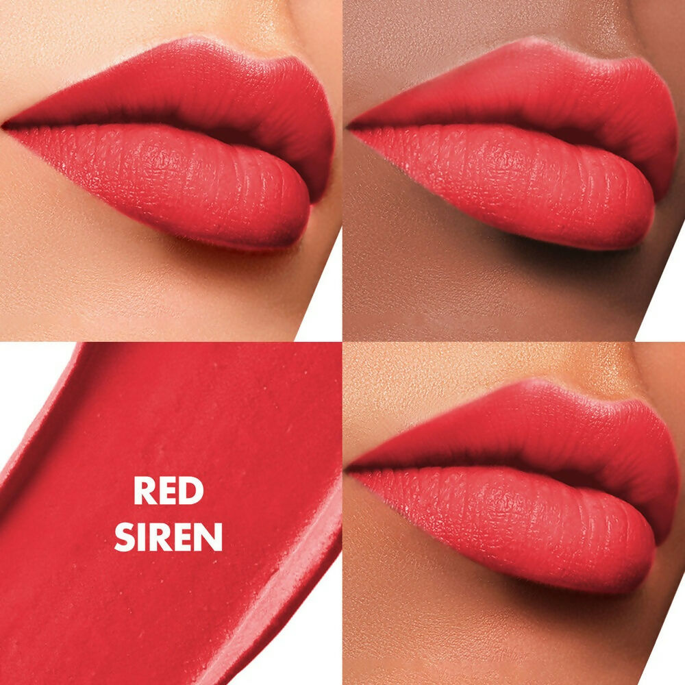Lakme Cushion Matte Lipstick - Red Siren - Swadesiicart