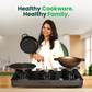 The Indus Valley CASTrong Cast Iron Cookware Set: Tawa + Kadai, Kitchen Set for Home, Pre-seasoned, 100% Pure, Toxin-free, Induction