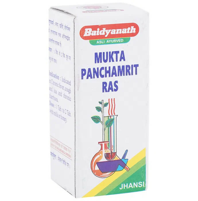 Baidyanath Jhansi Mukta Panchamrit Ras Tablets - Ayurvedant Pvt. Ltd.