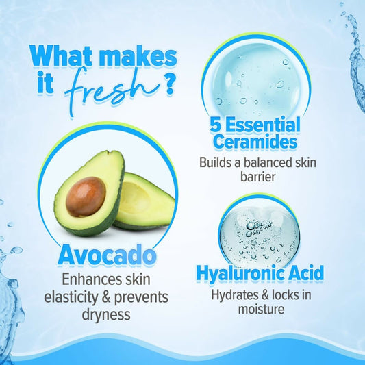 Aqualogica 5 Barrier+ Repair Gentle Cleanser with Avocado & 5 Essential Ceramides - Limited Time Offer - Swadesiicart