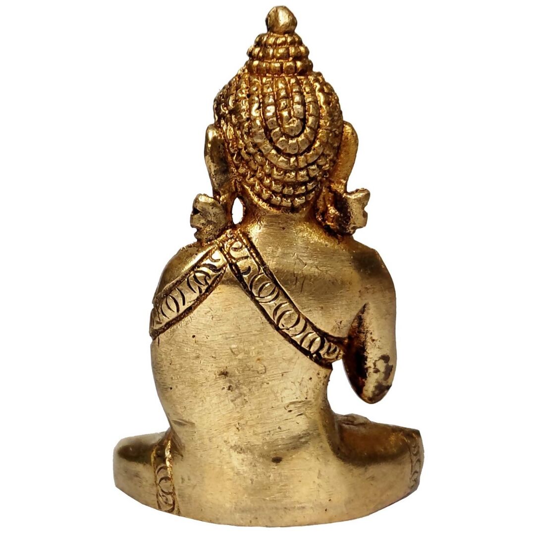 Purpledip Brass Idol Preaching Buddha - Swadesiicart
