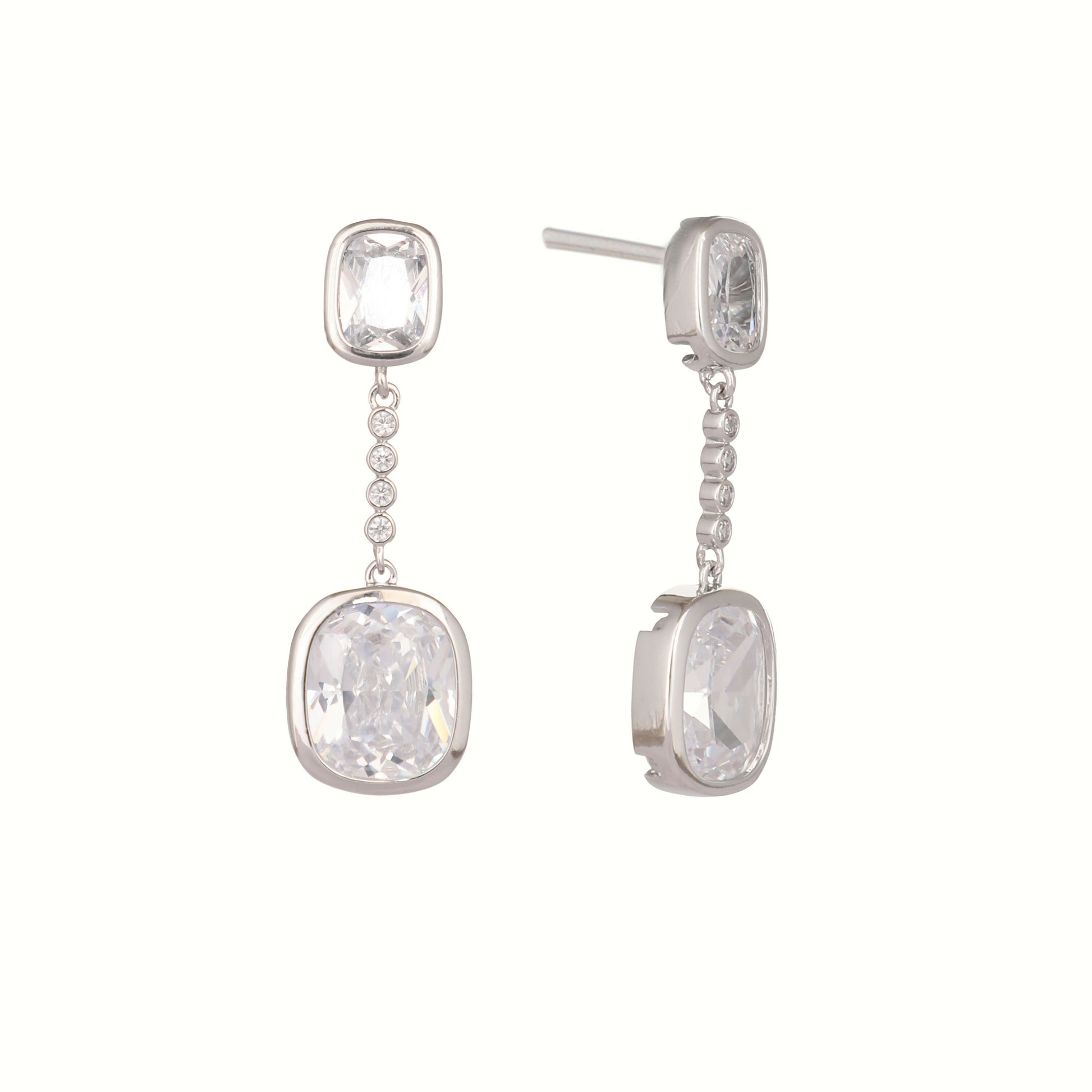 Nuyug Diamond Luxe Cascades Anti Tarnish Earrings | Swadesiicart