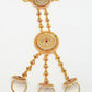 NVR Women's Gold-Polished CZ Stone-Studded Handcrafted Ring Bracelet - Swadesiicart