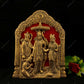 Vintage Gulley Antique White Metal Lord Ram Darbar Idol - Swadesiicart