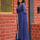 Very Much Indian Pure Cotton Handloom Saree With Intricate Borders - Violet | Swadesiicart