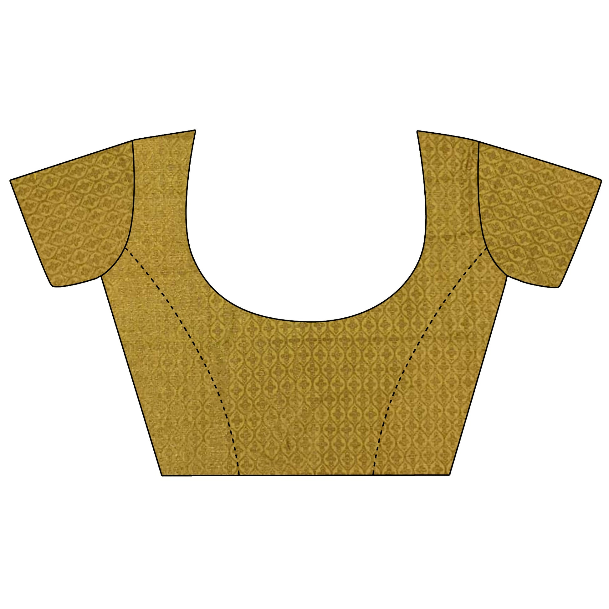 Joban Fashion Golden Yellow Banarasi Soft Lichi Silk Checks & Woven Saree | Swadesiicart