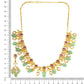 Natural Stones Antique Finish Earrings and Choker Necklace set - Ruby Raang | Swadesiicart