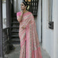 Vishnu Weaves Women's Chiku Paithani Silk Saree with Blouse - Swadesiicart