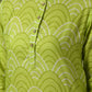 Myshka Women's Green Printed Cotton Round Neck Party Tunic With Trousers Co-ord set - Swadesiicart