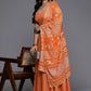 Ahalyaa Women's Traditional wear Lehenga Choli - Orange | Swadesiicart