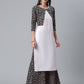 Ahalyaa Light Pink Crepe Solid Kurta And Palazzo Set With Jacket | Swadesiicart