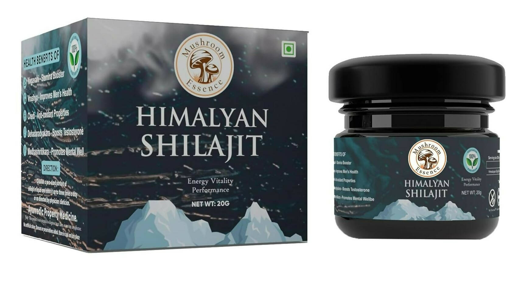 Mushroom Essence Pure Himalayan Sj Resin | Swadesiicart