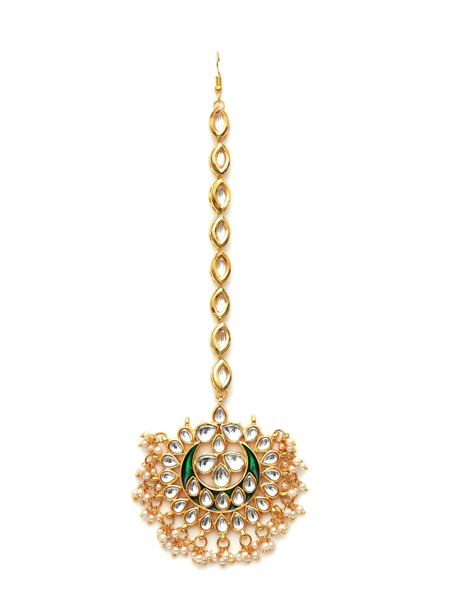 Kundan Maang Tikka (Gold) - Ruby Raang | Swadesiicart