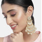 Jewel City Elegant Pearl Chandelier Earrings Traditional Gold-Plated Indian Wedding Jewelry | Swadesiicart