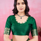 Vedant Vastram Banarasi Silk Fashion Saree - Green | Swadesiicart