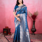 Vedant Vastram Banarasi Silk Fashion Saree - Rama | Swadesiicart