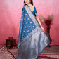 Vedant Vastram Banarasi Silk Fashion Saree - Rama | Swadesiicart