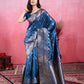 Vedant Vastram Banarasi Silk Fashion Saree - Rama | Swadesiicart