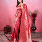 Vedant Vastram Banarasi Silk Fashion Saree - Red | Swadesiicart