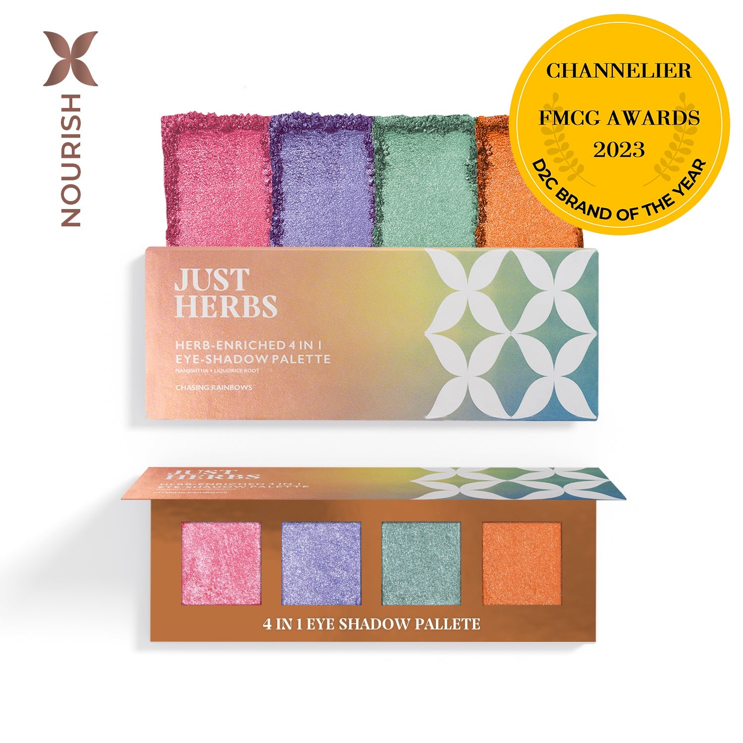 Herb Enriched 4-in-1 Eye-shadow Palette with Manjishtha and Liquorice Root (Copy)