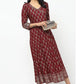 Cheera Angrakha All Over Butta Foil Printed Kurta With Beautiful Border Design