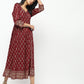 Cheera Angrakha All Over Butta Foil Printed Kurta With Beautiful Border Design
