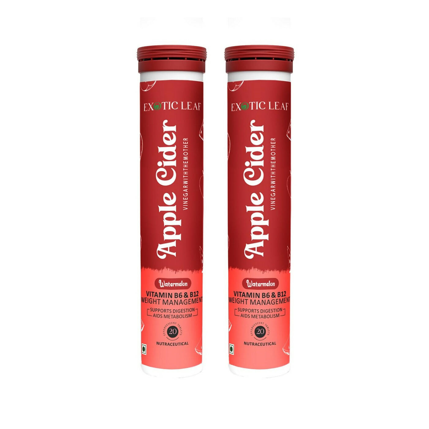 Exotic Leaf Watermelon Apple Cider Vinegar Tablets - Swadesiicart