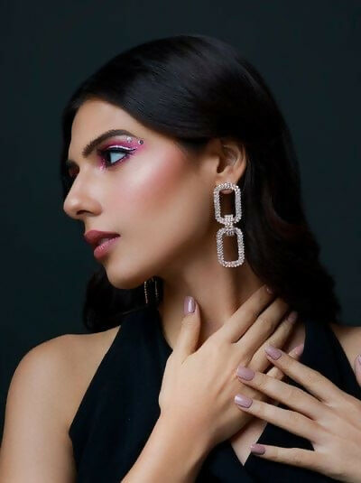 Zircoin Link Earrings By House of Ree | Swadesiicart