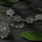 Mominos Fashion Oxidised Silver Plated Trendy Bracelet - Mominos Fashion