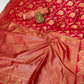 Vamika Weaving Banarasi Jacquard Red Kanjivaram Saree | Swadesiicart