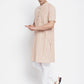 Even Apparels Yellow Pure Cotton Men's H/S Kurta With Band Collar | Swadesiicart