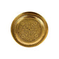 Spillbox Gold-Toned Brass Textured Thali Pooja Essential | Swadesiicart