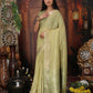 Shree Shyam Fashion Organza Mhendi Green Saree
