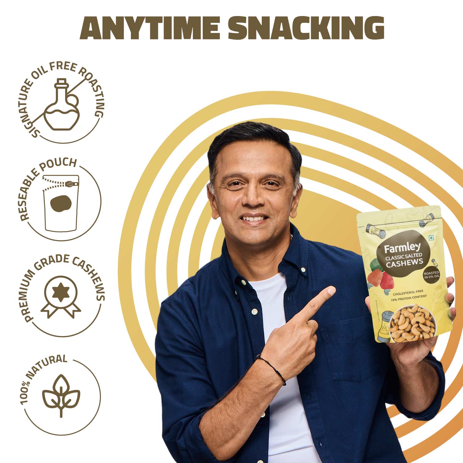 Farmley Roasted (160g) and Flavored Cashews (160g)