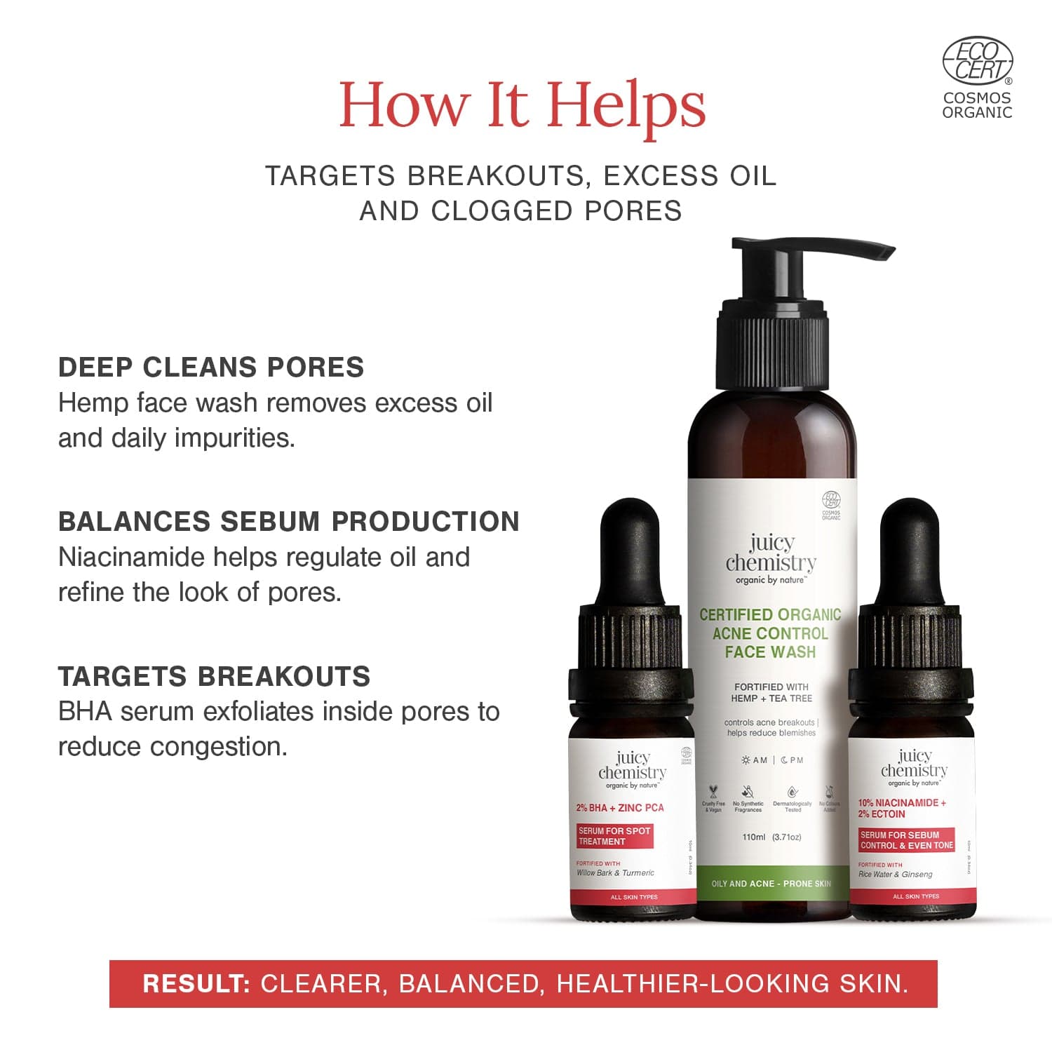 Clear Skin Protocol Kit | Three Steps For Acne, Oil Control & Pore Refining