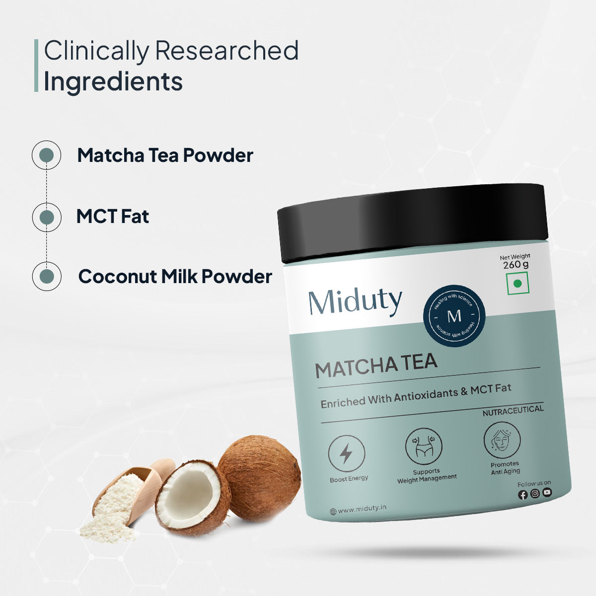 Miduty by Palak Notes Matcha Tea | Swadesiicart