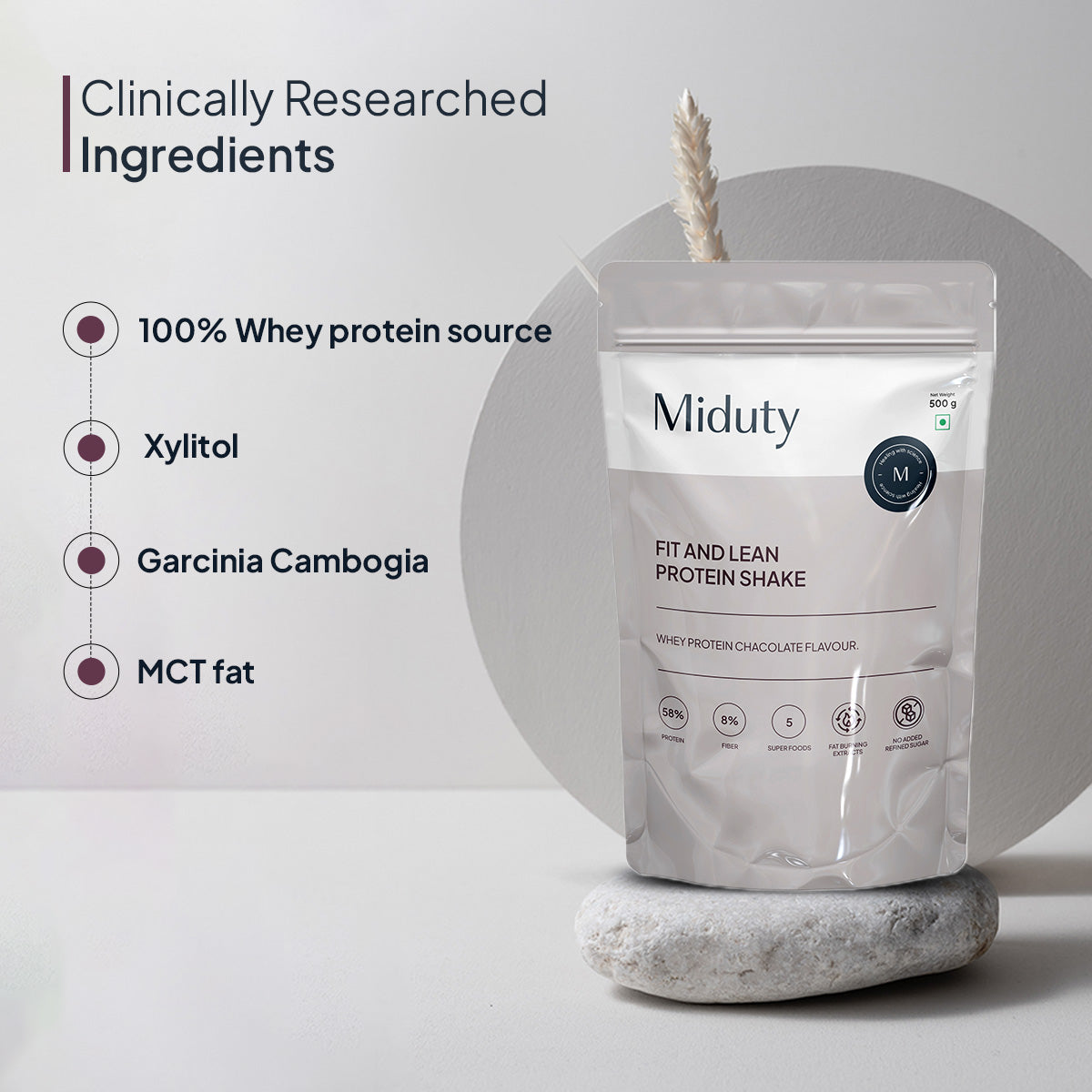 Miduty by Palak Notes Fit & Lean Protein Shake | Swadesiicart