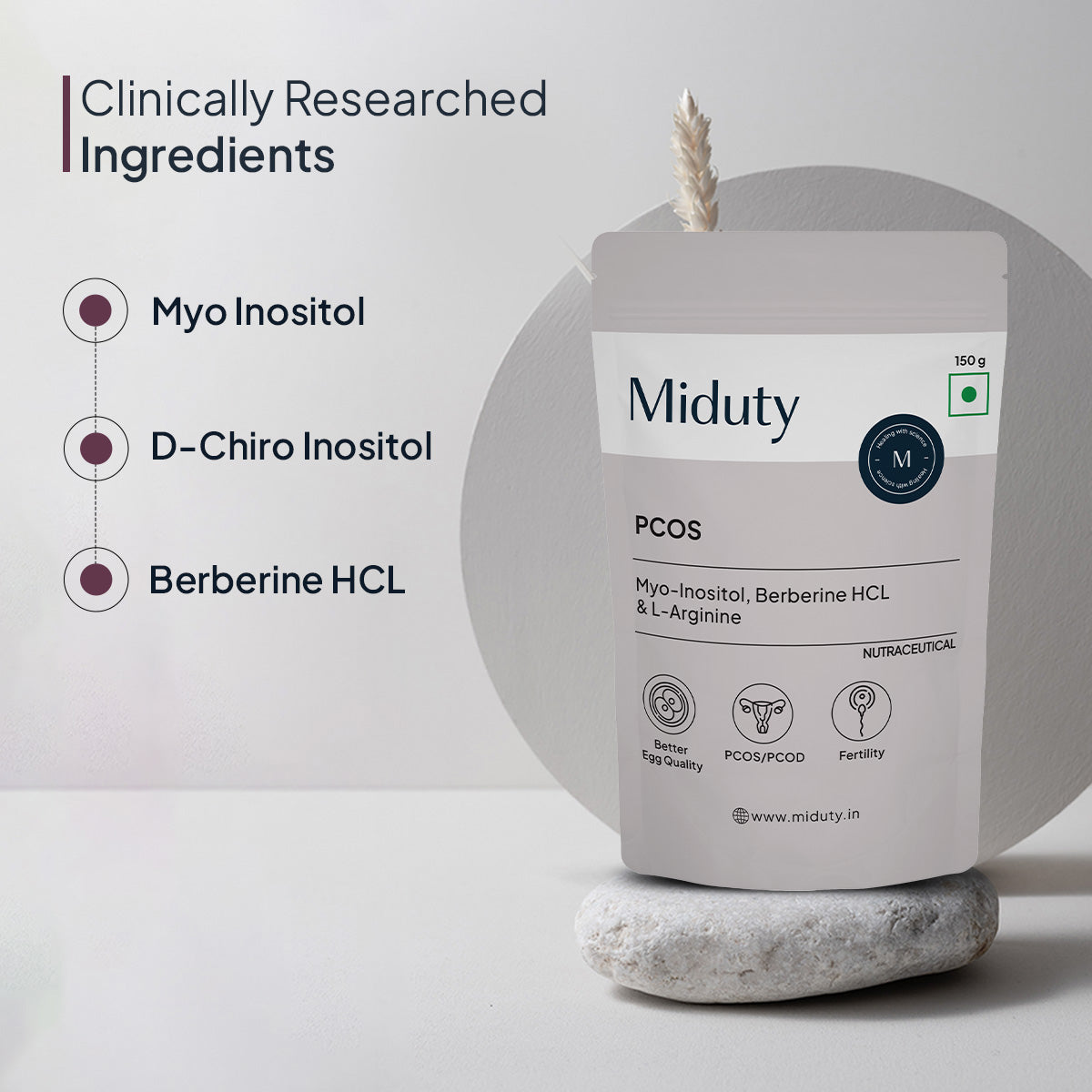 Miduty by Palak Notes PCOS Periods Fertility Powder | Swadesiicart