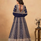 Anaita Navy Blue Faux Georgette Stitched Anarkali Suit with Heavy Embroidery Work