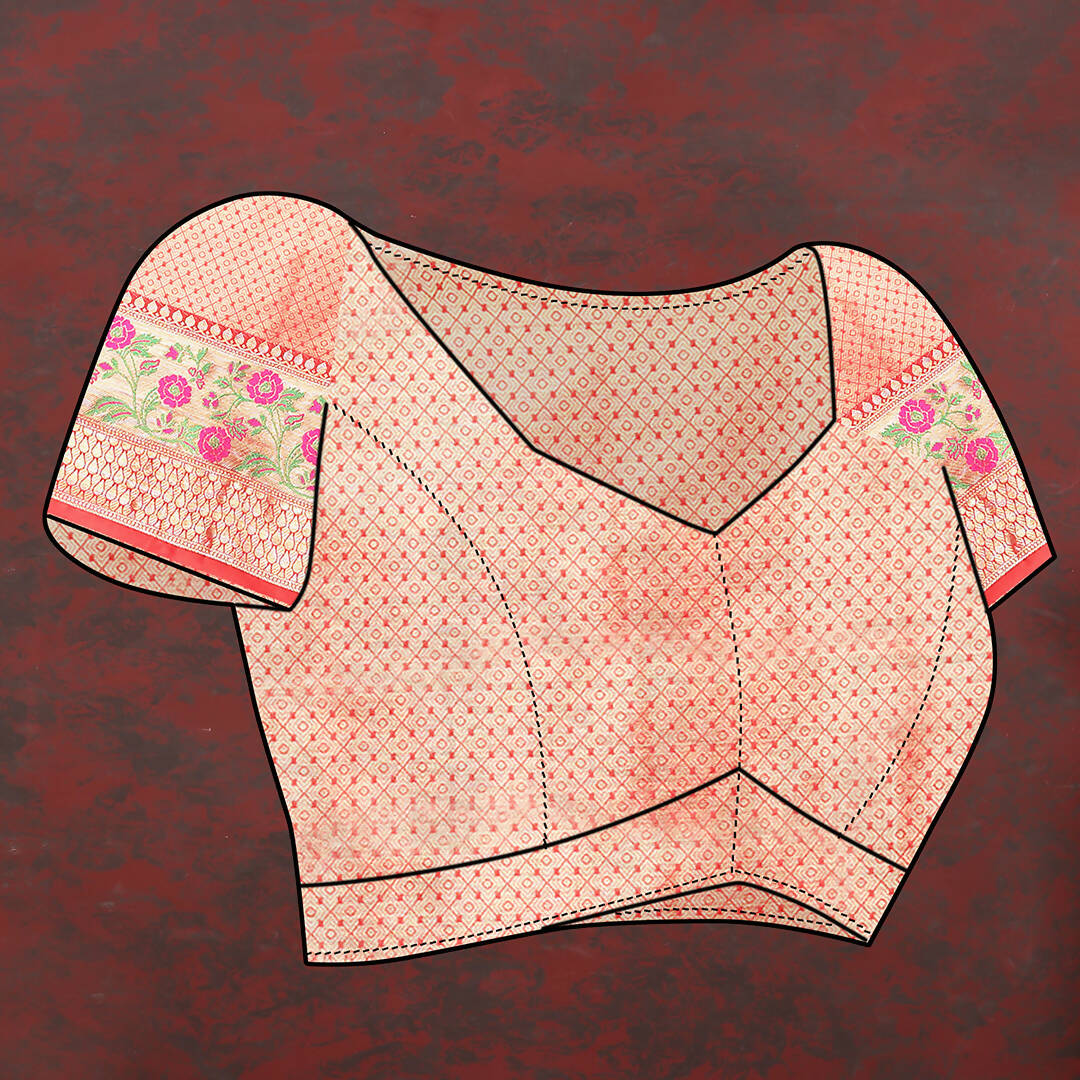 Lorenvalley Fashion Red Soft Silk Woven Design with Zari Weaving Leheriya Design Saree - Swadesiicart