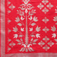 Shree Shyam Fashion Devistuti Red White Linen Cotton Saree