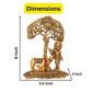 Collectible India Gift Items Metal Krishna Idol Murti With Kamdhenu Cow - Swadesiicart