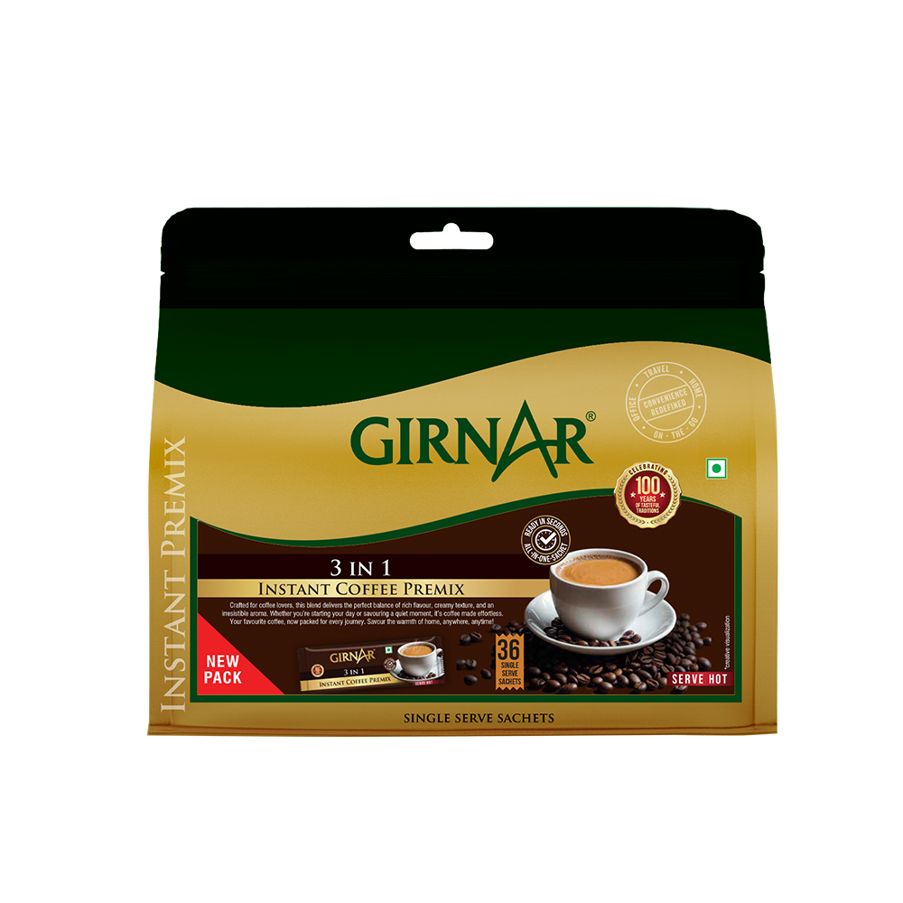 Girnar Instant Premix 3 In 1 Coffee | Swadesiicart