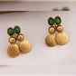 Jewel City Gold-Tone Coin Necklace Set with Emerald and Ruby Gemstones | Swadesiicart
