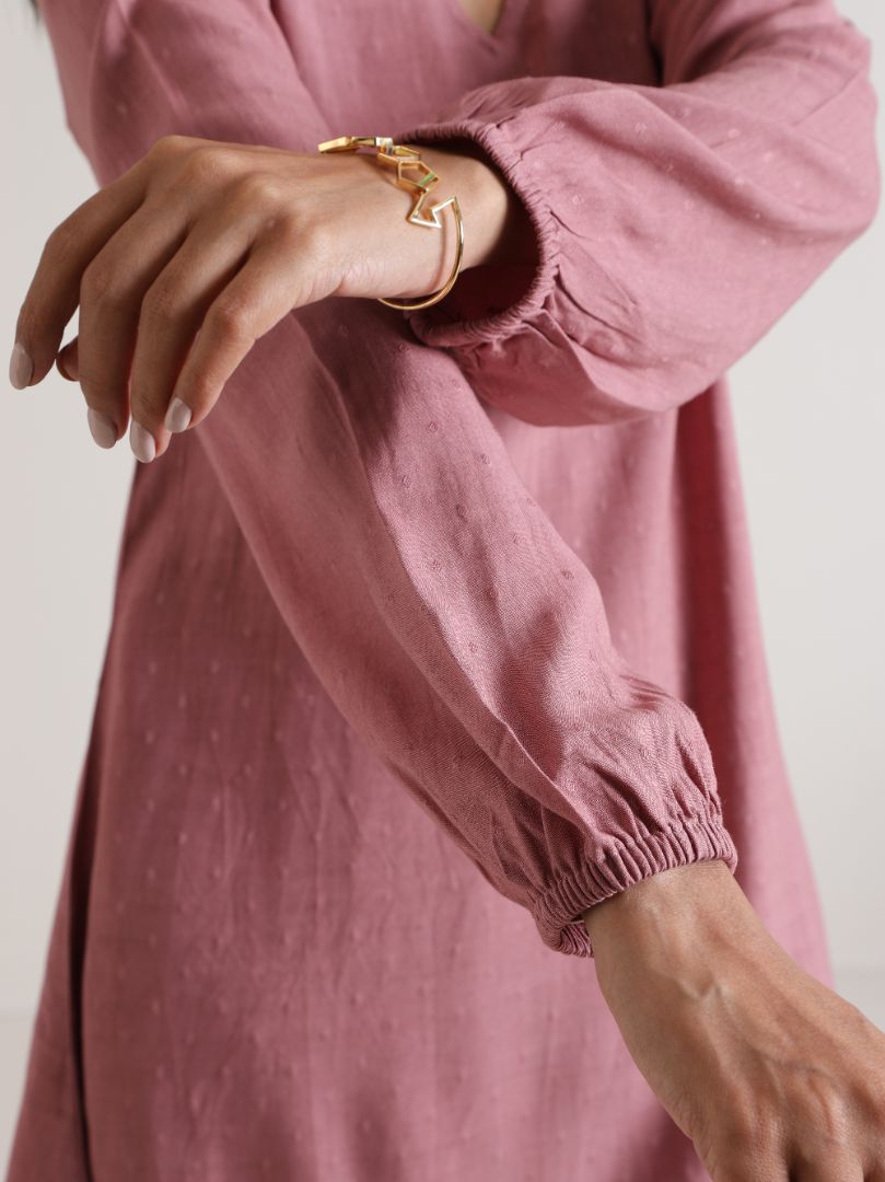 trueBrowns Mauve Short Co-Ord Set - Swadesiicart